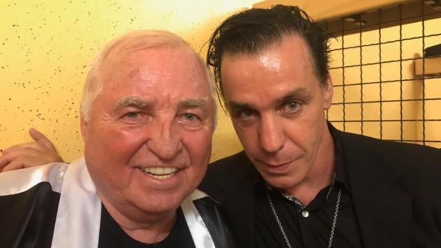 Giganten unter sich: Box-Legende Ulli Wegner (l.) und Rammstein-Frontmann Till Lindemann