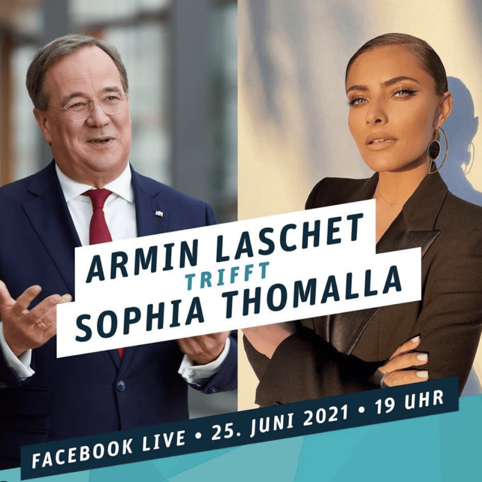 Armin Laschet trifft Sophia Thomalla